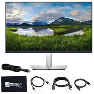 Dell P2225H – Monitor de computadora IPS de 22 pulgadas 16:9 con DisplayPort y cables USB 3.0 ascendentes con cable de alimentación + cable USB 3.0 ascendente + cable de puerto de pantalla + cable