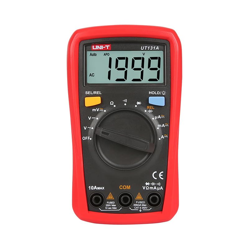 UNI-T Uni-Trend Multimeter clamp Meter UT131 Series Palm Size Multimeters 2 Meters Drop Certifications: CE, UKCA, cETLus 2mF capacitance Test Battery Test Temperature (NCV) Test?UT131A?