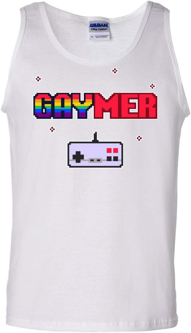 Gaymer Tank Top LGBT Queer Rainbow Gay Gaming Console Controller Sleeveless