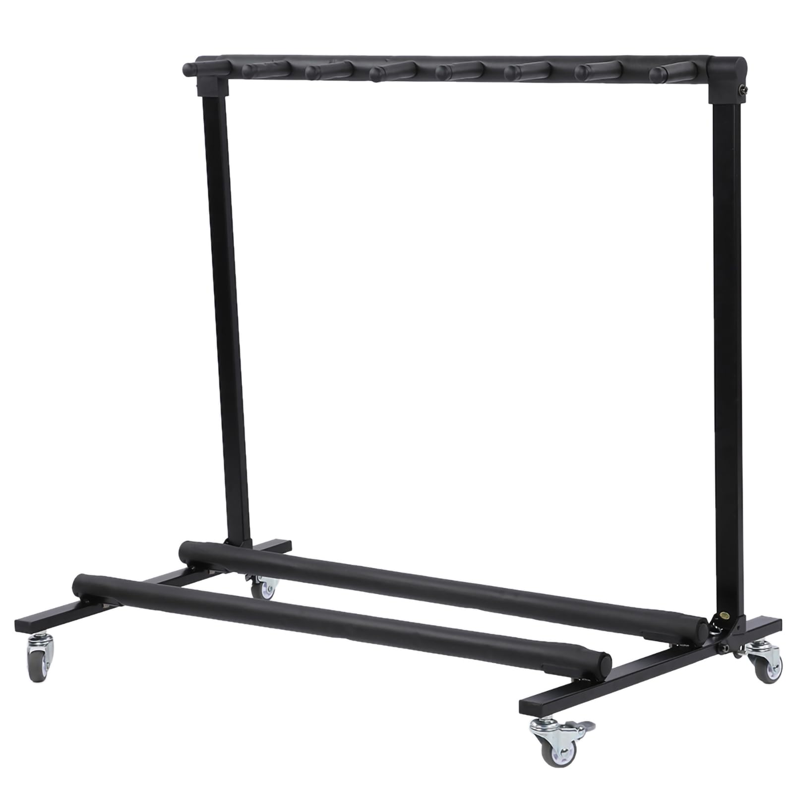 Supporto per chitarra, multiplo per chitarra elettrica pieghevole universale per basso + ruote (FL-17L 7 testine)
