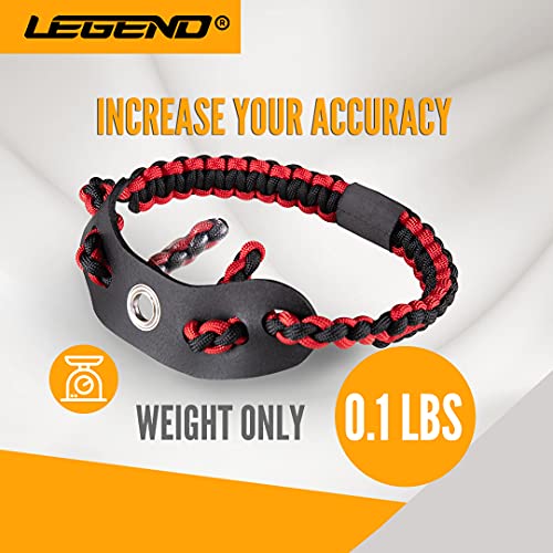 Legend 550 Paracord Bow Wrist Sling - Compound Bow Stabilizer & Hand Loop Carrier For Bow Hunting - Adjustable Wrist Strap With Durable Leather Yoke, Strong Metal Grommets - Archery Accessories & Gear #TOP1