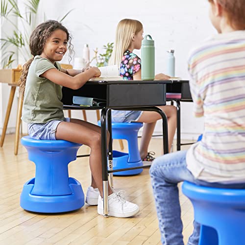 Image of ECR4Kids Active Storage Wobble Stool, 15in Seat Height, Children's Furniture, Blue