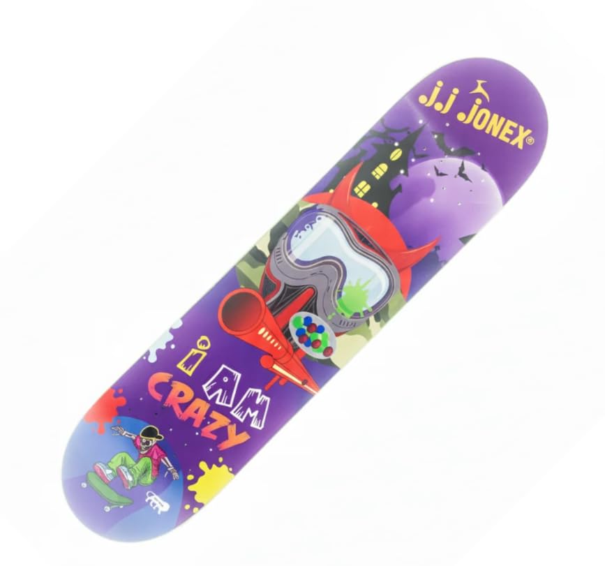 JJ Jonex Wooden Skateboard, Skateboard for Senior, Skating Board