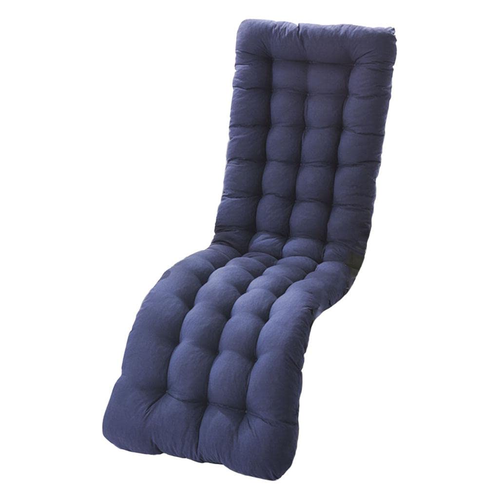 MYADDICTION Comfortable Polyester Garden Recliner Cushion Thickened Mat Outdoor Indoor Navy A-image-41