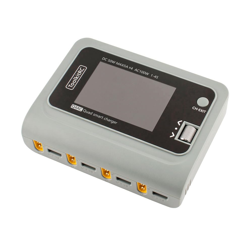 Amazon.co.jp: SoloGood ToolkitRC Q4AC RCバッテリー充電器 4x50W 4