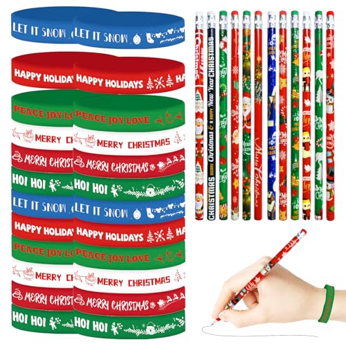 Set de 48 lápices navideños multicolor