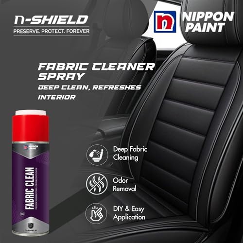 Image of Nippon Paint n-Shield Fabric Cleaner Spray | Deep Cleaning Upholstery, Carpet & Car Seat Fabric Clean for Vehicle Interior Cleaner (300 ml)
