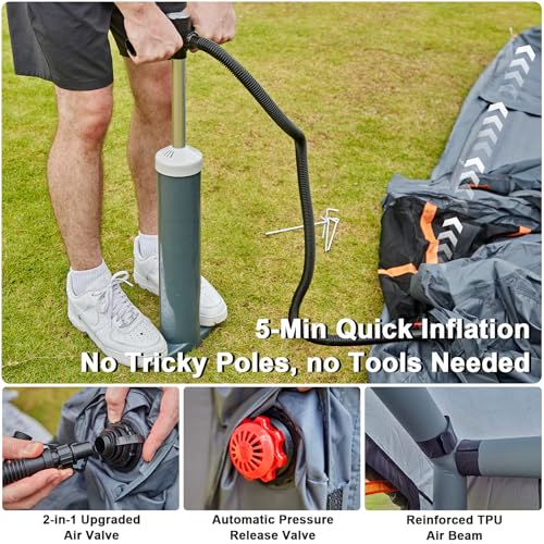 Inflatable 4-6 Person Camping Tent