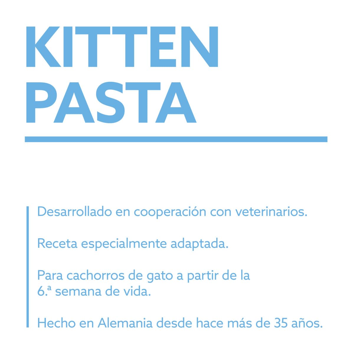 GimCat EXPERT LINE Kitten Pasta para el Crecimiento de Gatitos desde 6 Semanas, Sin Azúcar, 50 g