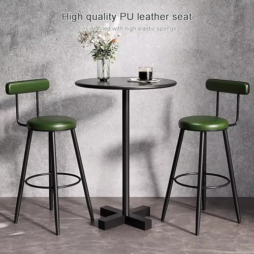 Chaise de bar simili-cuir et métal pour nettoyer facilement les taches de cuisine - 4
