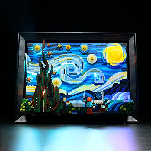 Led Light Set for Lego The Starry Night Led Light Kit for Lego 21333 Vincent Van Gogh The Starry Night - Not Include Lego Models Just Light Set (Classic Version)