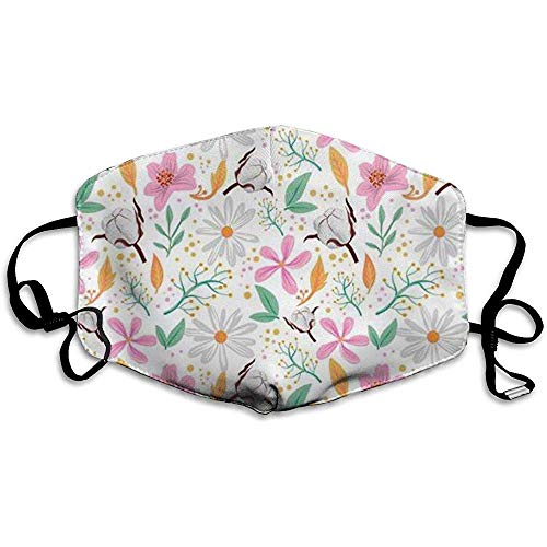 Preisvergleich Produktbild Mundmasken Aquarell Blumen Muster Unisex Anti-Staub waschbar Wiederverwendbare Mundmaske Modedesign für Mädchen Frauen Jungen Männer