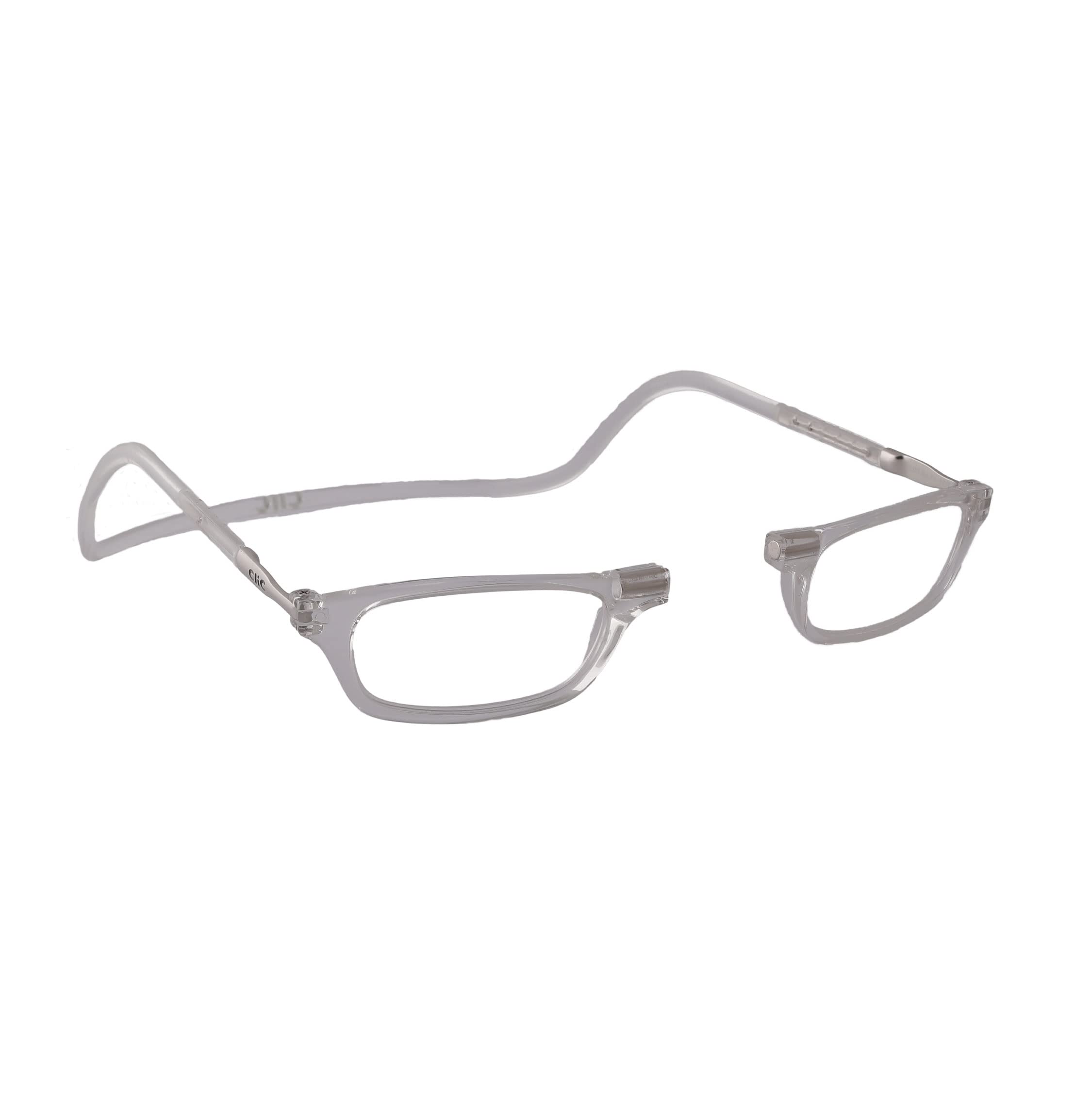 CliC Classic Okulary do czytania dla kobiet i mężczyzn, oryginalne okulary, okulary magnetyczne z wysuwanym drążkiem, pomoc w czytaniu, okulary do czytania
