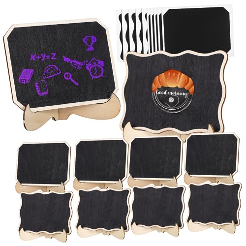 TOGEVAL 1 Juego pizarra junta señales marcador de pintura tablero de letras pluma de tiza Tableros de señalización tableros de menú decoraciones de brunch tablero de la muestra Madera