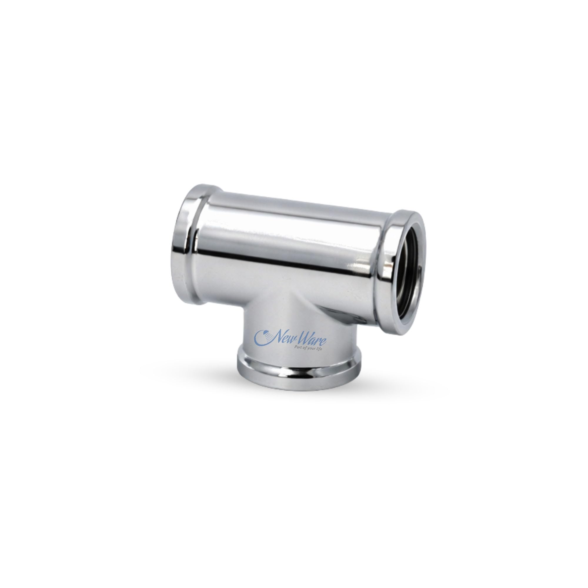 NEW WARE 1/2-Inch Brass Chrome Plated CP TEE with Internal Thread 3-Way Tee Pipe Joint (Pack of 1)-picture-13