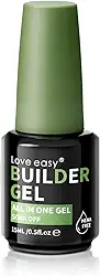 Love easy Gel Builder Hema Free para unhas, hipoalergênico e inodoro - fortalecedor e extensor de unhas espessuras | Resistência a lascas em 28 dias