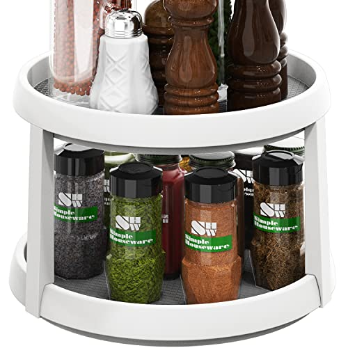 Simplehouseware 2 Tier Turntable Lazy Susan Spice Organizer #TOP6