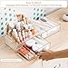 Yieach 3 Tier Clear Acrylic Makeup Organizers with Drawers,Tiered Countertop Make up Storage Organizer for Dresser Top and Bathroom Vanity,Plastic Makeup Stand for Brush,Skincare,Beauty Organizers