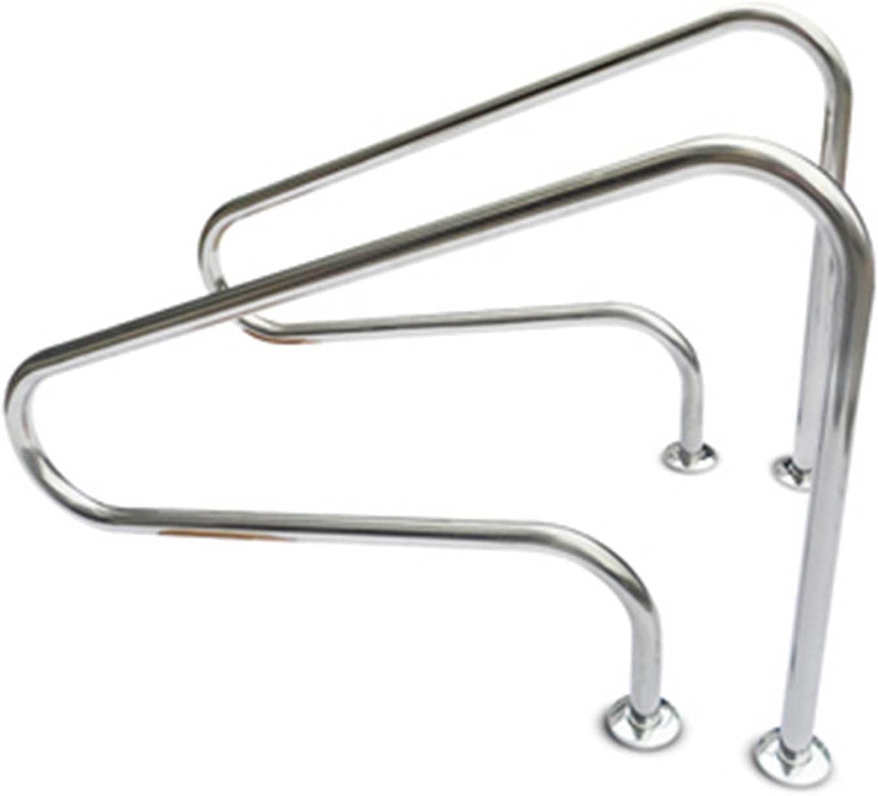 Main courante de piscine en acier inoxydable 1,2 mm lot de 2 rampes haut de gamme
