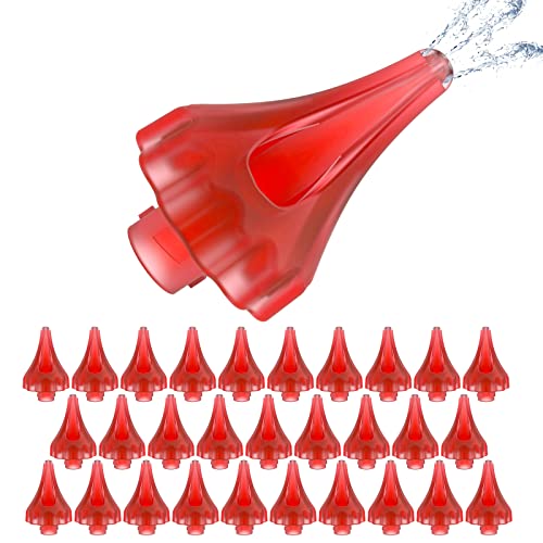 Embouts Auriculaires Pour Enlever Le CéRumen, 30PCS Embout De Flux De Cérumen, Outil Pour Le Nettoyage Du Cérumen, Seringue Auriculaire Pour Le Nettoyage Des Oreilles, Rouge Cover