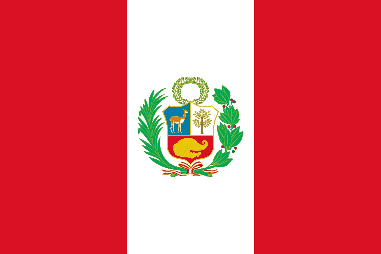Drapeau Large Peru 1825-1950 grand pavillon historique paysage 1.35m²
