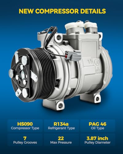 Image of PHILTOP 6511693 Air Conditioning AC Compressor for Acura RSX 2002-2006, Honda Civic 2002-2005 2.0L