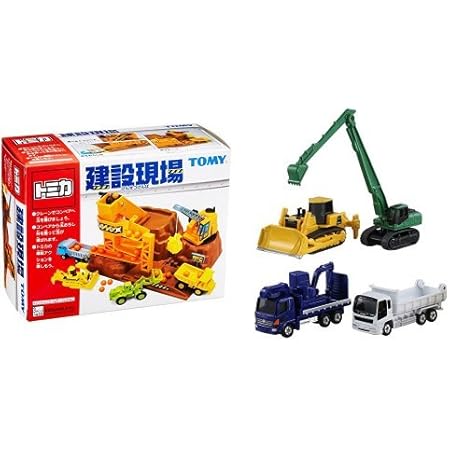 Amazon トミカ アクション建設現場 建設車両セット5 タウン ジオラマ おもちゃ