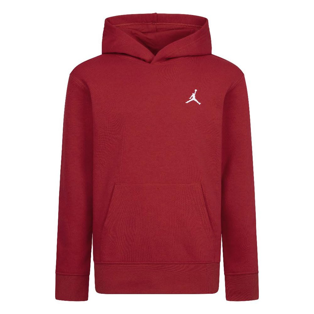Jordan MJ Brooklyn FLC Po Felpa con Cappuccio per Ragazzo Gym Red 10/12 Anni