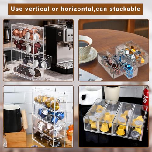Organiseur dosettes café Nespresso pour éliminer le désordre du comptoir