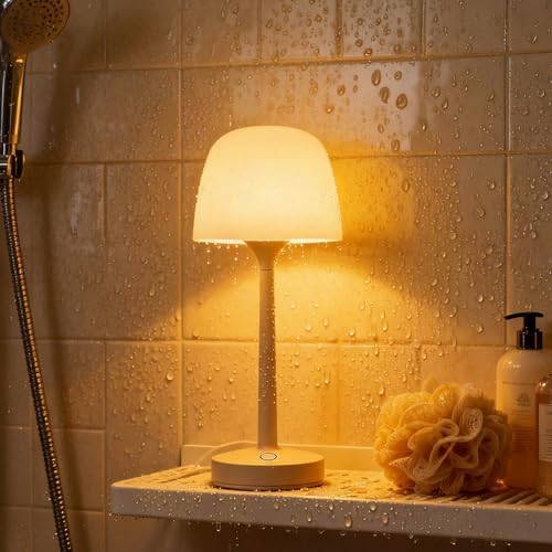 Shower Lamp, Spa-Like Waterproof Bathroom Lamp with 16 Color Ocea...