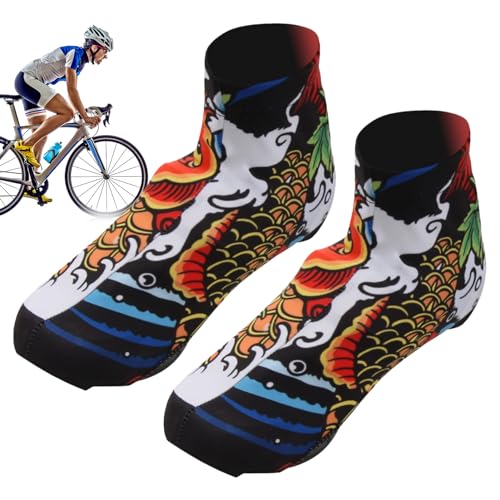 Cubrezapatos de ciclismo, cubrezapatos a prueba de viento, cubrezapatos térmicos a prueba de viento, funda calefactora para zapatos de invierno de secado rápido, cubierta de zapatos de ciclismo