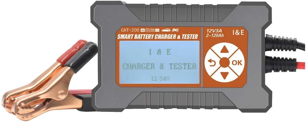 Amazon バッテリー チェッカー 機能付き 充電器 機能付き 12v 車 コンパクト 家庭用 整備用 国家一級自動車整備士oem商品 I E バッテリーチェッカー 車 バイク