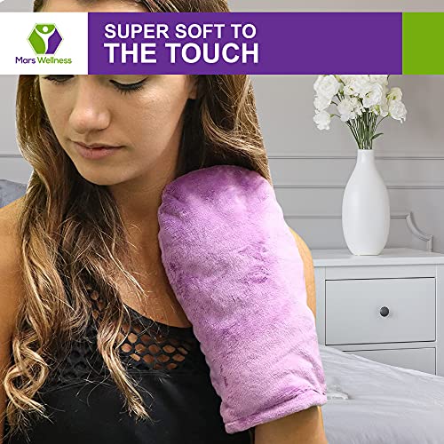 MARS WELLNESS Herbal Aromatherapy Heated Mitts for Trigger Finger, Inflammation, and Carpal Tunnel - Muave