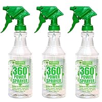 HARRIS Professional Weithals 907 Spray Flaschen (3er Pack),-mit klaren Finish, Unter Druck Sprayer, Verstellbare Düse und Messungen