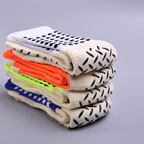 Meias Atléticas Masculinas, Andoer Meias atléticas masculinas antiderrapantes de silicone que absorv