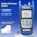 Rechargeable Optical Power Meter A-C710B (-70~+10dBm) Fiber Optic Tester, Optical Power 50 All-in-one Machine, Suitable for SC/FC/ST/LC 2.5mm/1.25mm Interface, with 1 9/125um FC-LC Adapter