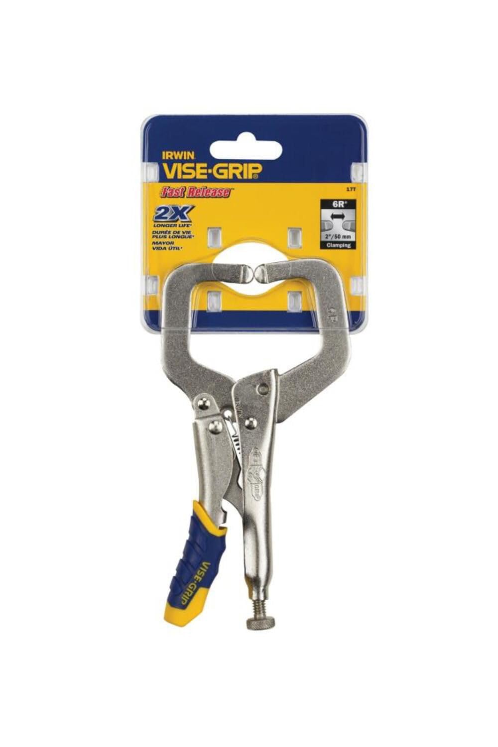 IRWIN Vise-Grip C Clamp, Locking, Fast Release, 6-Inch (17T)