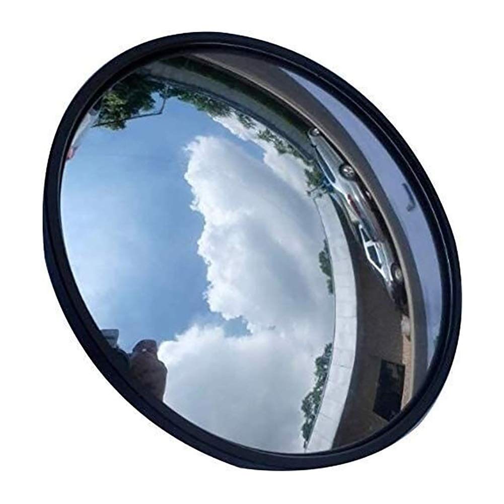 Miroir de trafic grand angle avec lentille convexe anti-angle mort