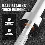 RITFIT 7FT Olympic Barbell for Strength and Weightlifting Training - 2 Inch Olympic Bar for Squat, Deadlift, Bench Press, Curl, Overhead Press - 500lbs/1000lbs/1500lbs Capacity - Image 5