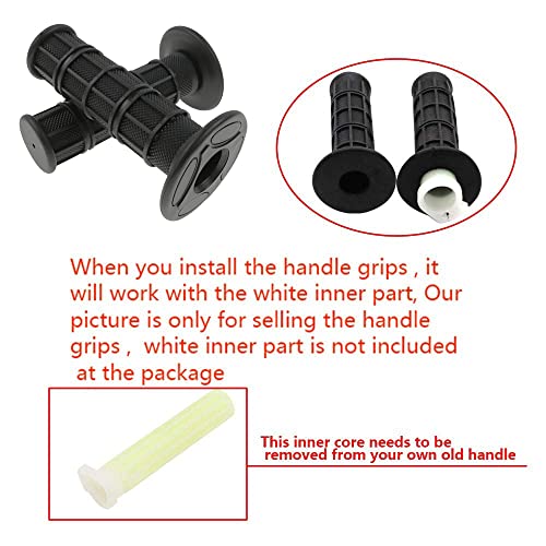 Image of FLYPIG Universal 22mm 7 /8 inch Motorcycle Handlebar Grips Bike Grips Non Slip Rubber Hand Grips for Honda Yamaha Suzuki Kawasaki KLX CRF YZF XR Polaris Arctic Cat Off Road Dirt Bike Handle Grips