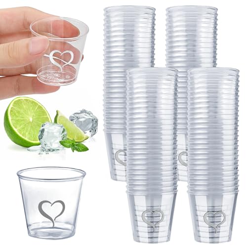 Ziamzra - Juego de 100 vasos de plástico reutilizables, 30 ml, di...
