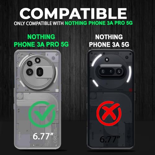 Image of AESTMO Back Cover Case for Nothing Phone 3A Pro 5G | Electroplated Buttons | Stylish Camera Border | Crystal Clear Hard Back Cover Case (TPU & PC, Transparent Bumper)