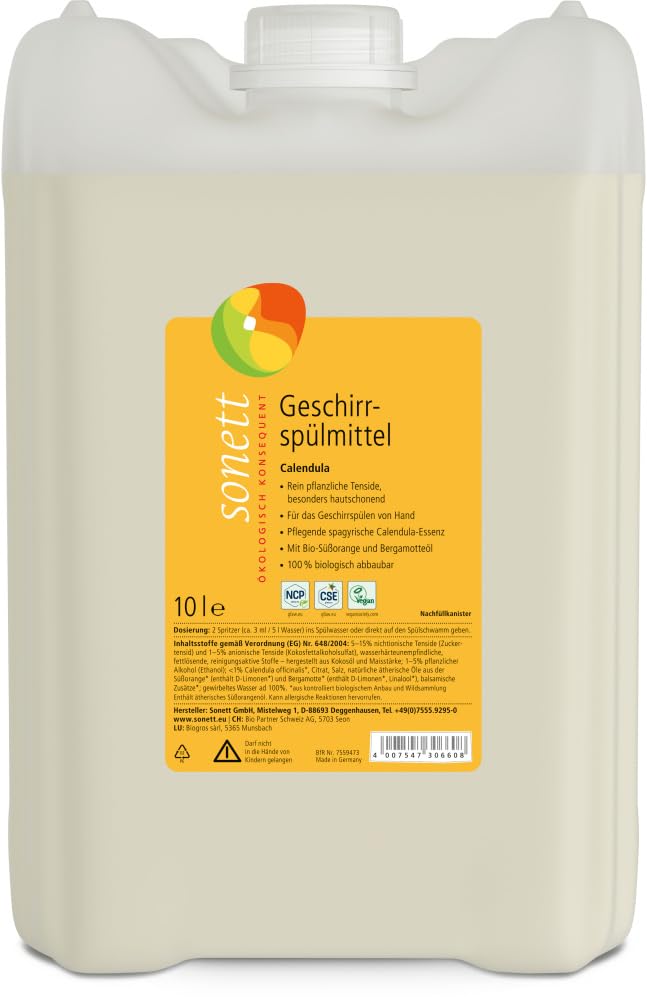 Detergente lavavajillas Caléndula 18 x 10 l