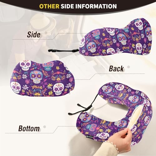 Almohada de espuma viscoelástica tamaño portátil para viaje miniatura 5