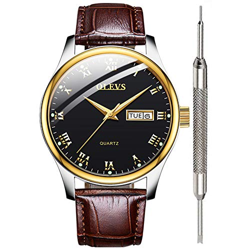 Montre analogique à quartz homme OLEVS étanche pour rester élégant au bureau comme en soirée