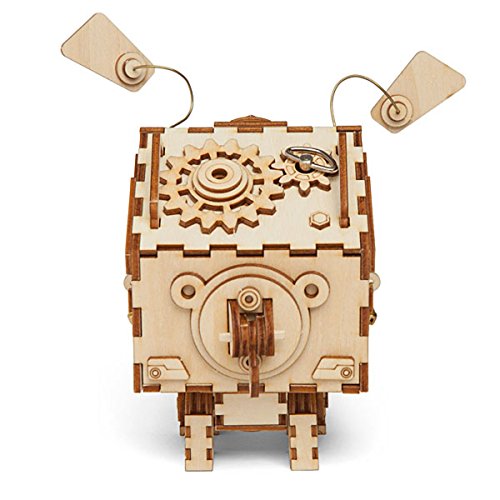 ROKR Laser Cut Wooden 3-D Puzzles, Build Your Own Wooden Music Box Craft Kits, Steampunk Puzzle Christmas/Birthday/Valentine's Day For Kid and Adult steampunk buy now online