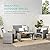 Best Choice Products 4-Piece Outdoor Wicker Patio Conversation Furniture Set for Backyard w/Coffee Table, Seat Cushions - Gray/Navy