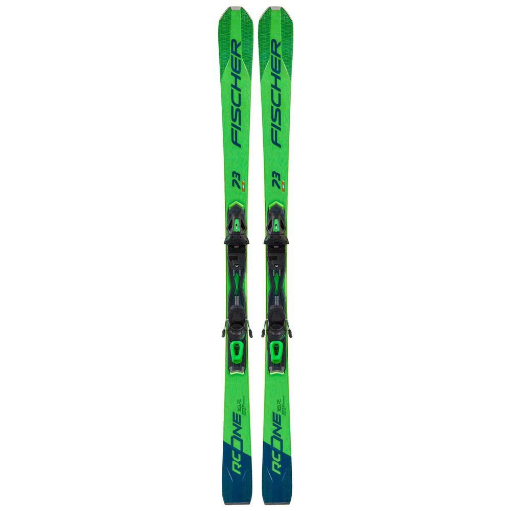 FISCHER RC One 73 + RS 11 GW Powerrail Brake 78 Binding Ski, Green