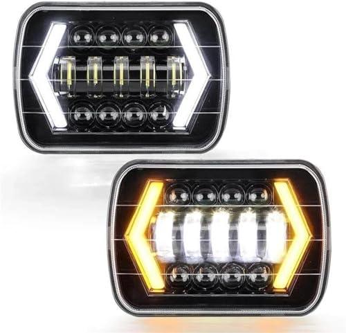Phare LED pour Jeep Wrangler YJ étanche 6000K - 2