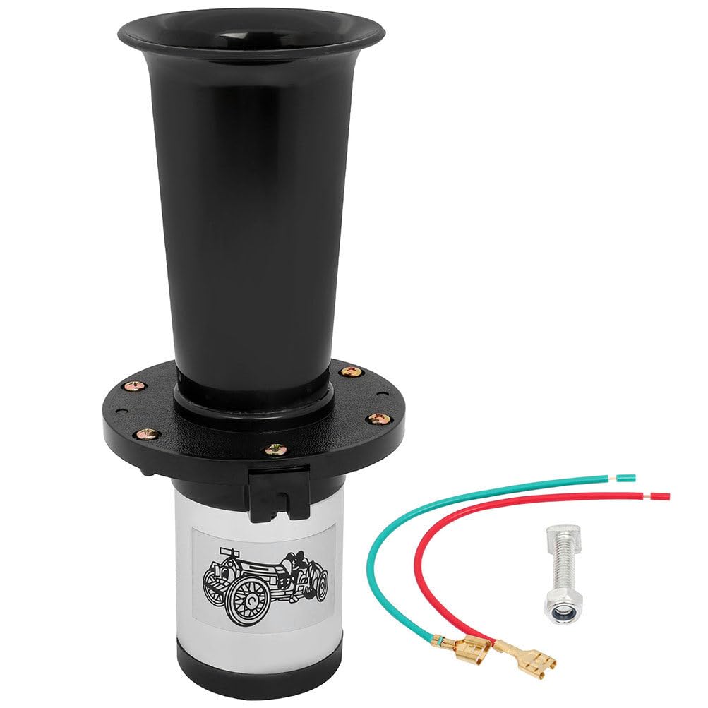 STAYTOP 110dB OOGA Air Horn Antique Ahooga Air Horn OOOGAH Sound Car horn Vintage Classic Old Style for Trucks Lorrys Trains Boats Cars 12V Vehicles